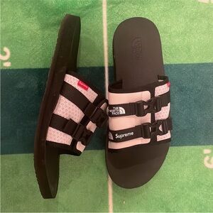 Supreme x The North Face Black and White Sandals